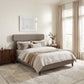 Dusa Olive Brown Queen Bed