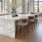 Brew Beige & Walnut Counter Stool