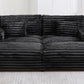 Sabine Faux Fur Double Chaise Sofa – 82" Oversized Lounge Sofa – view 11