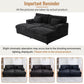 Sabine Faux Fur Double Chaise Sofa – 82" Oversized Lounge Sofa – view 15