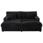 Sabine Faux Fur Double Chaise Sofa – 82" Oversized Lounge Sofa – view 16