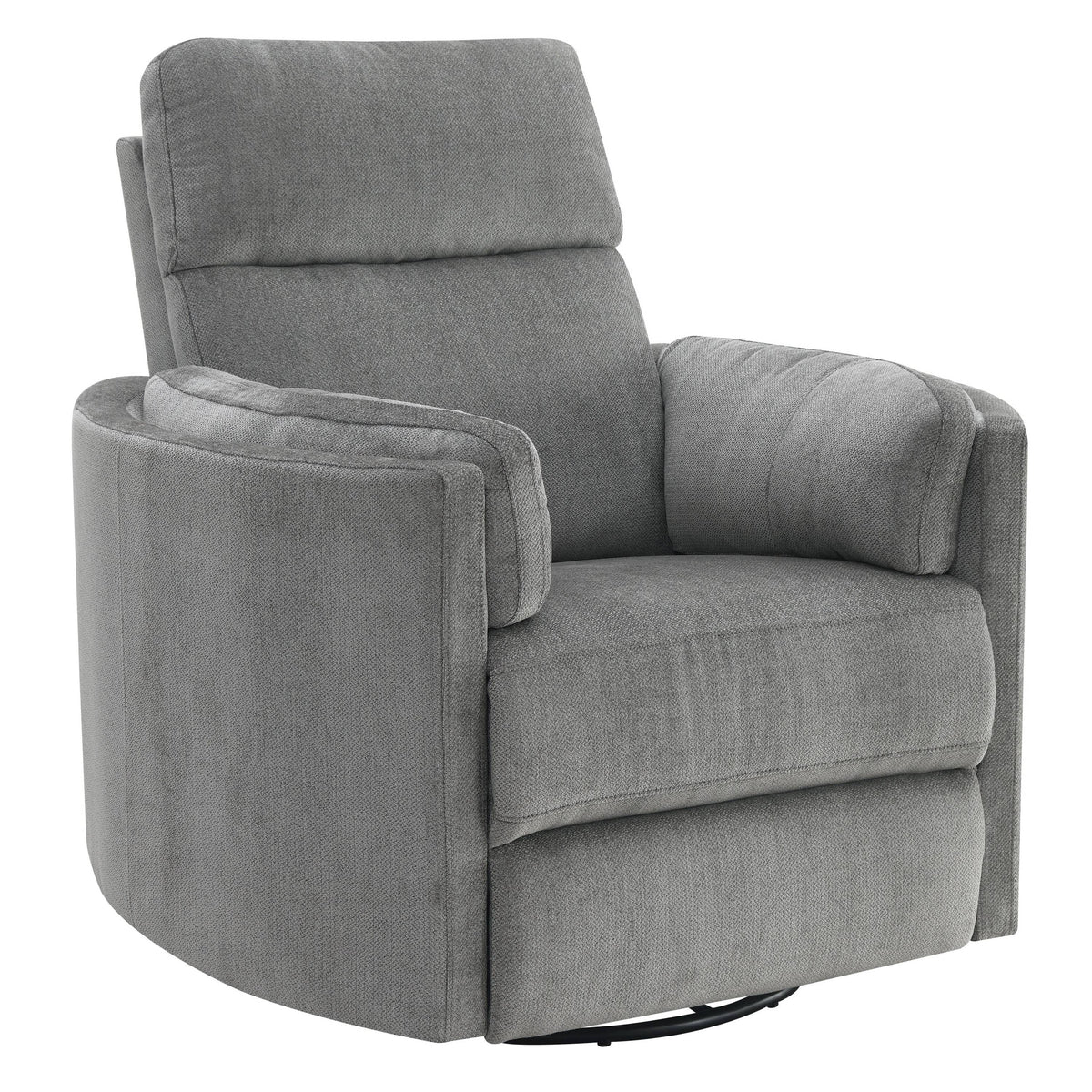 Sagen Charcoal Grey Chenille Recliner – 40"W Recliner – view 5