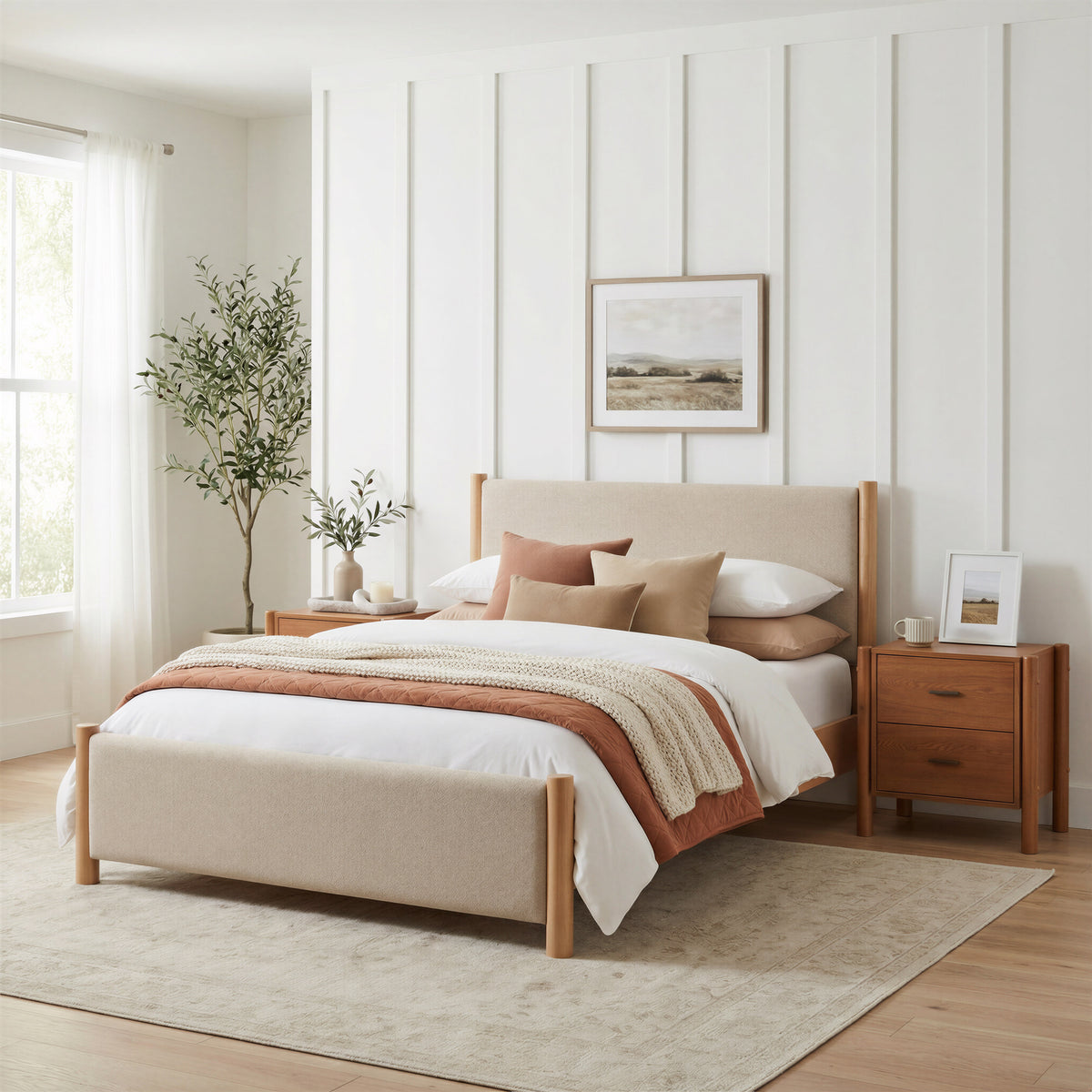 Beleza Walnut Nightstand