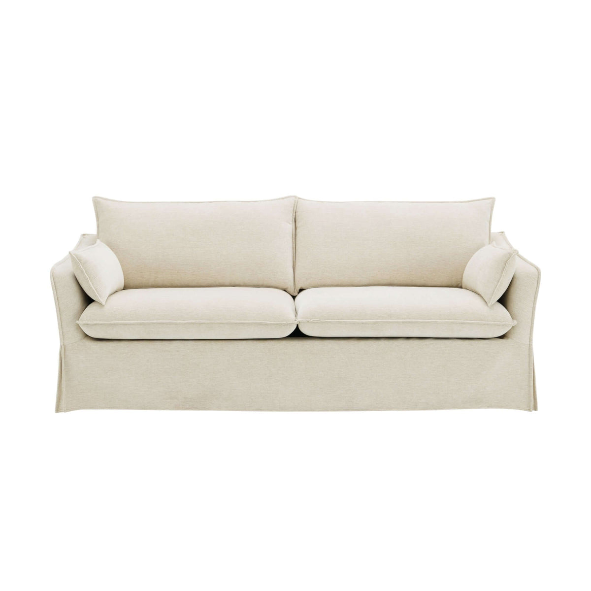 Shane Beige Linen Sofa