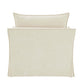 Shane Beige Slipcover Linen Chair w/2 Pillows, featuring soft beige fabric and two matching pillows.