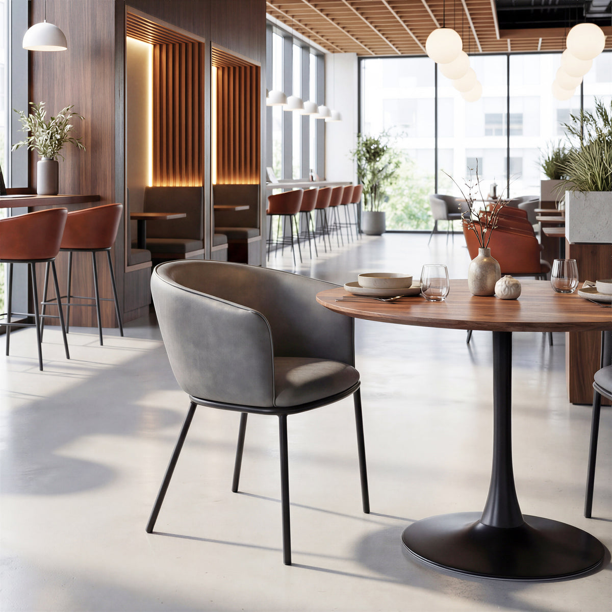 Garston Dining Chair in Gray
