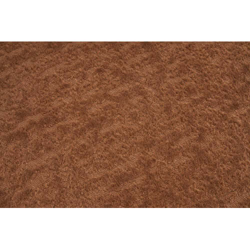 Curved Compression Foam Sectional Sofa – 110” Modular Chenille Couch (Sleeper Style) upholstery detail in soft brown fabric.