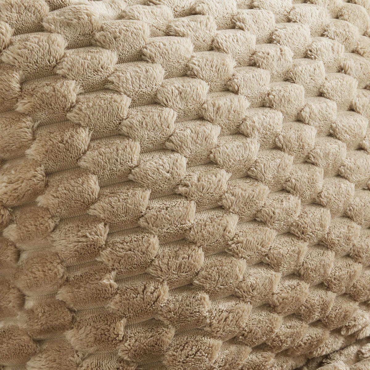Textured close-up of the soft fabric used in the Modern Modular Flannelette Sofa – 82” Boneless Deep Seat Couch.