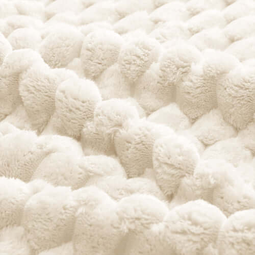 Modern Modular Flannelette Sofa – 82” Boneless Deep Seat Couch fabric close-up showing soft, fluffy texture.