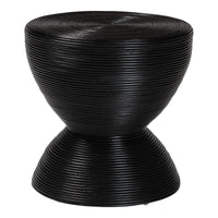 Soraya Rattan Hourglass Side Table – 21.7