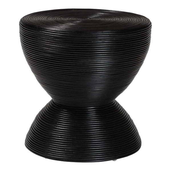 Soraya Rattan Hourglass Side Table – 21.7