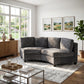 Sorrel Curved Modular Sectional Sofa – Chenille, 4 Colors – view 15