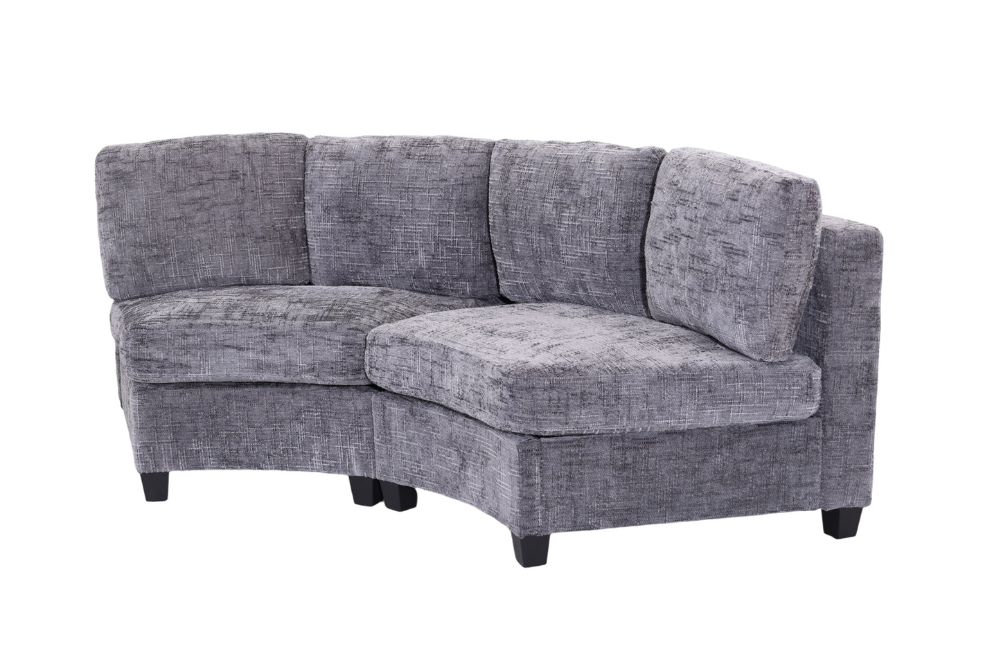 Sorrel Curved Modular Sectional Sofa – Chenille, 4 Colors – view 20