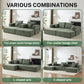 Sorrel U-Shaped Modular Sofa – 137" Corduroy Sectional with Removable Arms – view 19