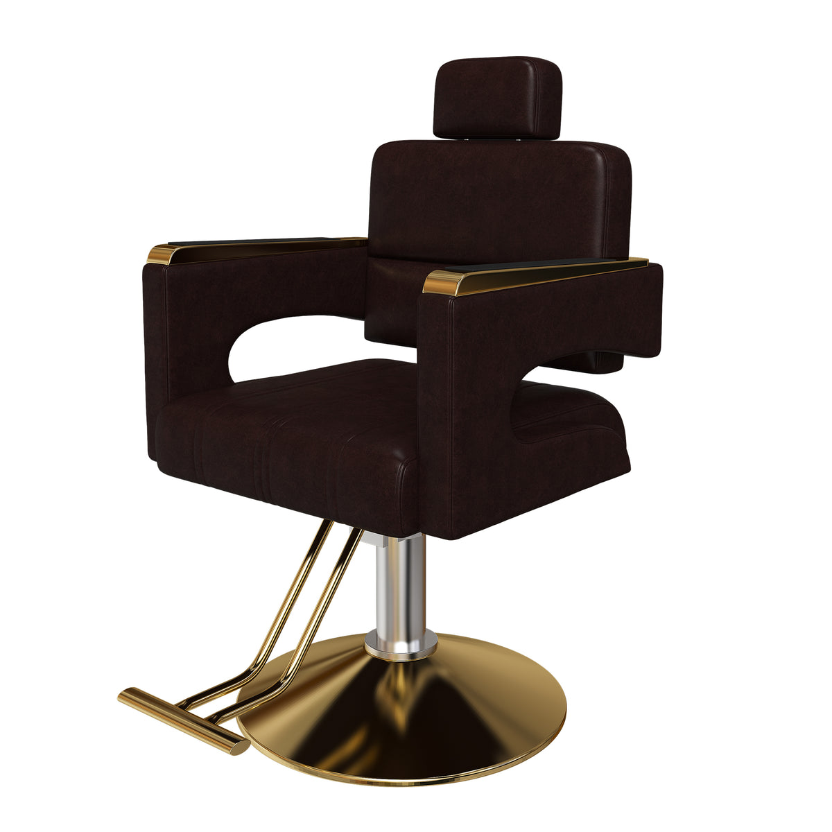 Sterling Hydraulic Barber Chair – 360° Swivel Salon Chair