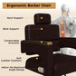 Sterling Hydraulic Barber Chair – 360° Swivel Salon Chair – view 11