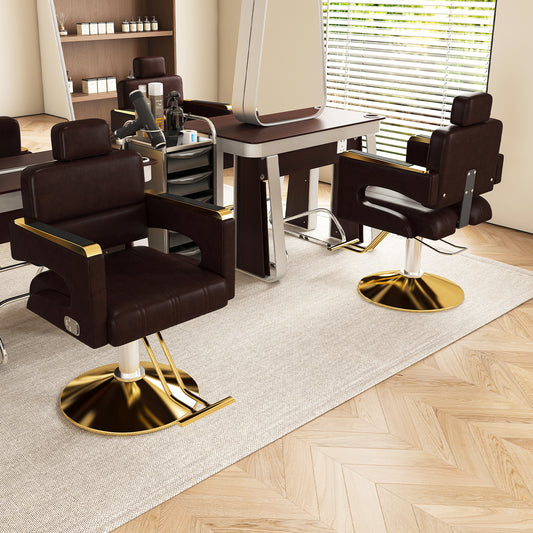 Sterling Hydraulic Barber Chair – 360° Swivel Salon Chair – view 2