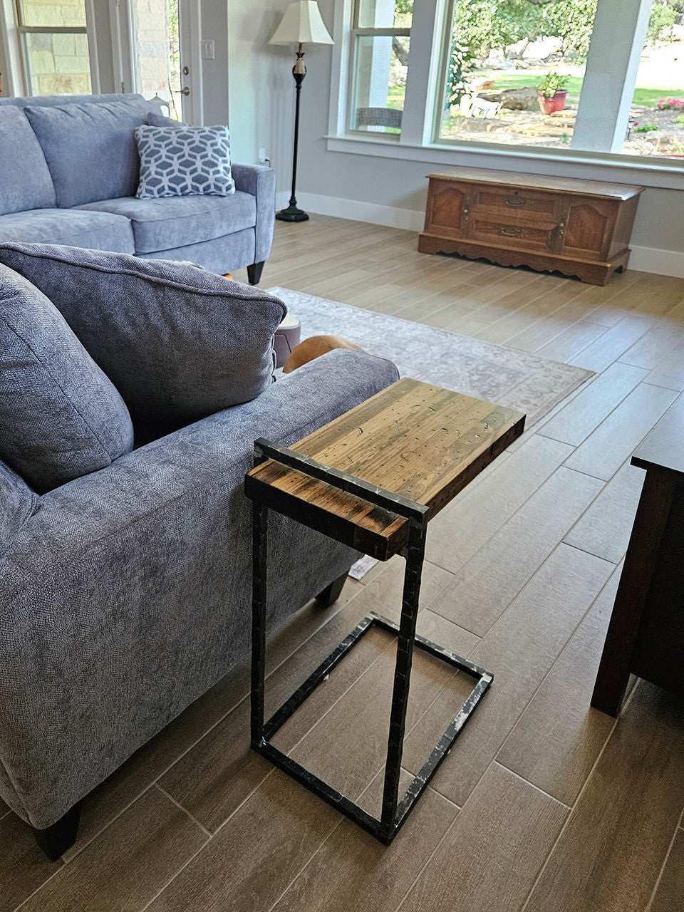 Meridian Hand-Forged Iron C Table – view 2