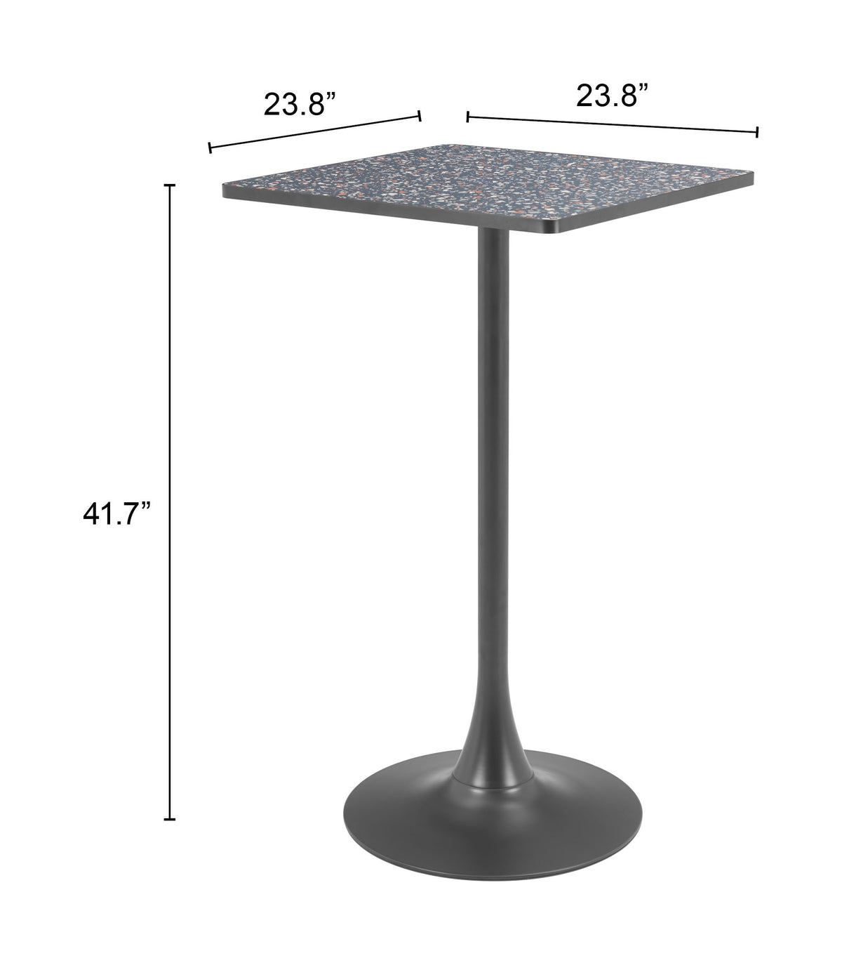 Spot Bar Table in Black