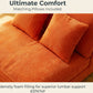 Sutter Corduroy Chaise Lounge Sofa Bed – 66" Armless Cloud Sleeper Chair – view 10