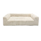 Sutter Faux Fur Modular Day Bed – 6-Piece Sand Sectional Sofa