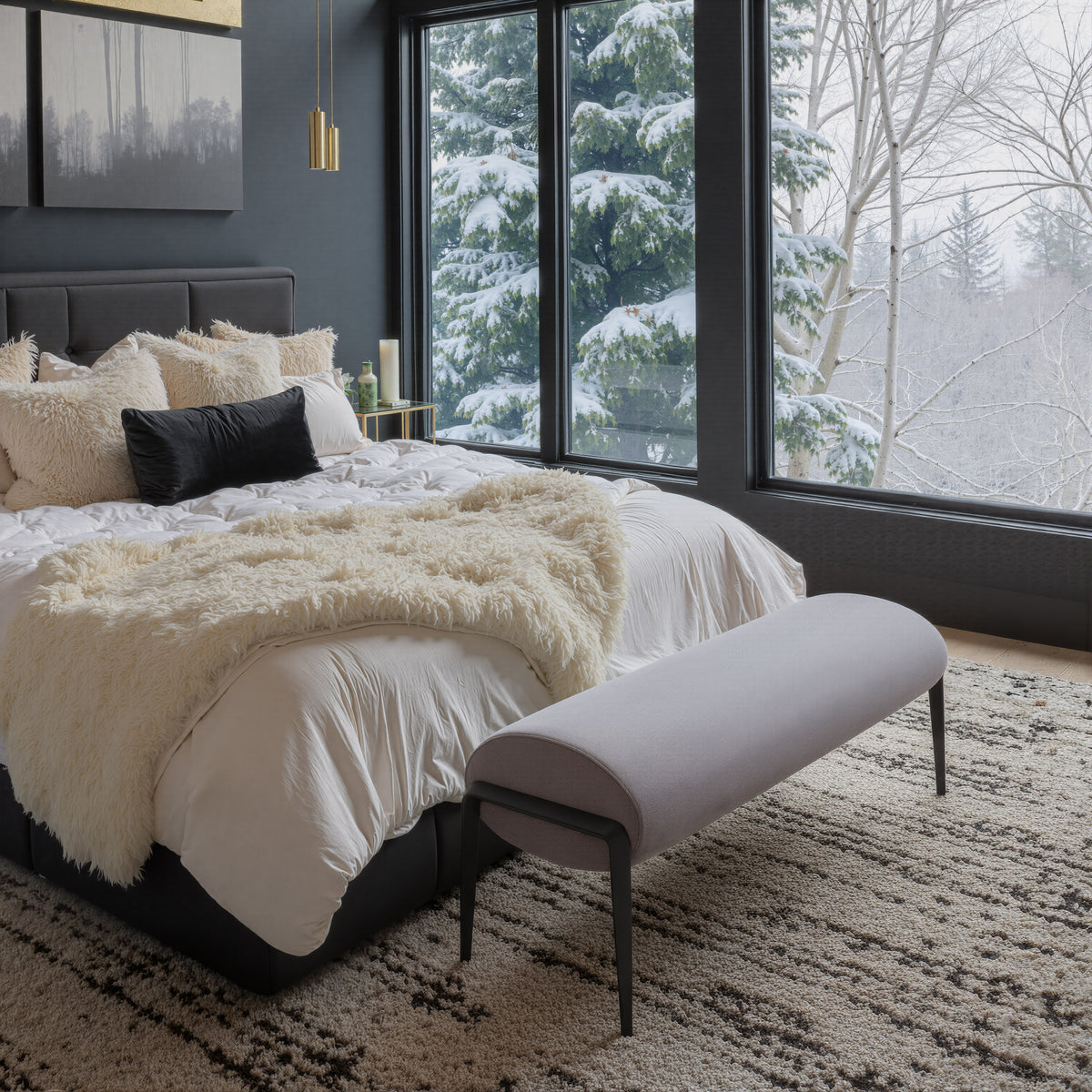 Glatt Bench in Gray
