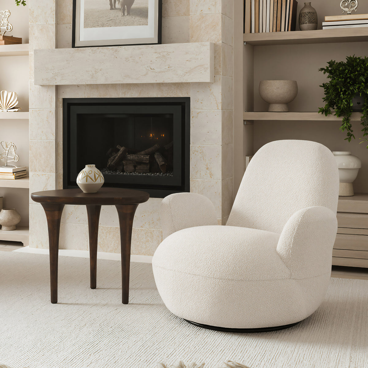 Spiker Walnut Side Table