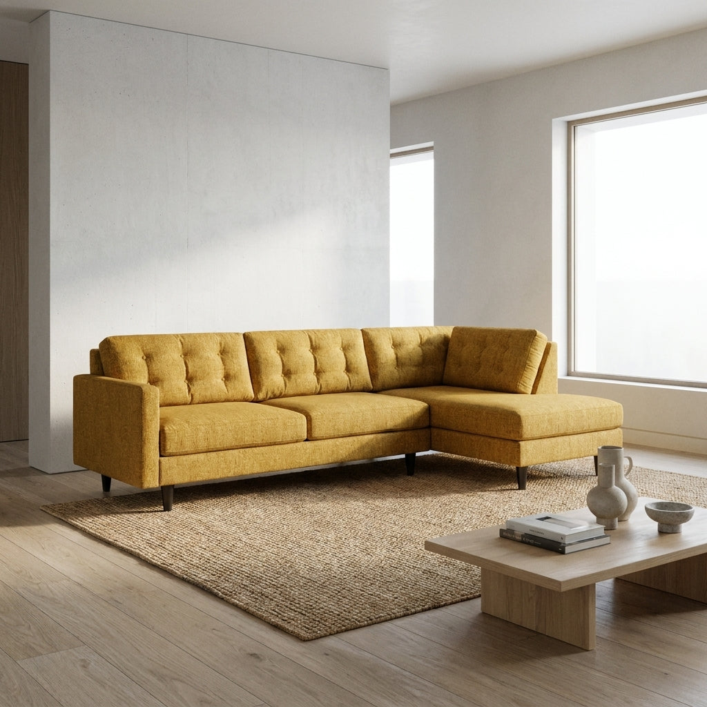 Talmadge L-Shaped Sectional Sofa – Made in USA, 2 Fabric Options – view 2