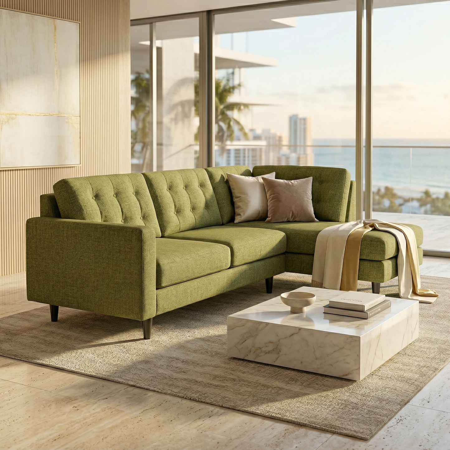 Talmadge Sectional Sofa – 120" L-Shaped, Made in USA – view 15