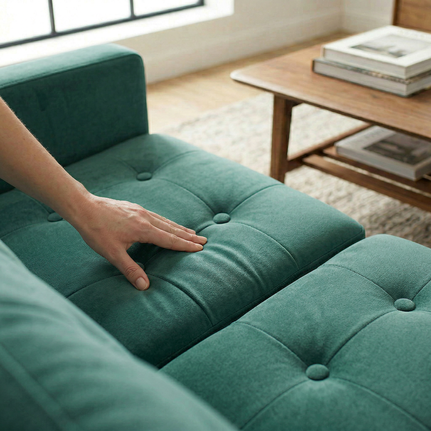 Talmadge Velvet Sofa – 92" Classic American Sofa – view 9