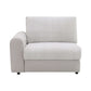 Tarrance Modular Gray Sherpa & Velvet Power Recliner Sectional with Multifunction Console 165" oversized comfort design