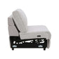 Tarrance Modular Gray Sherpa & Velvet Power Recliner Sectional with Multifunction Console 165" side view showcasing plush fabric and recline mechanism.