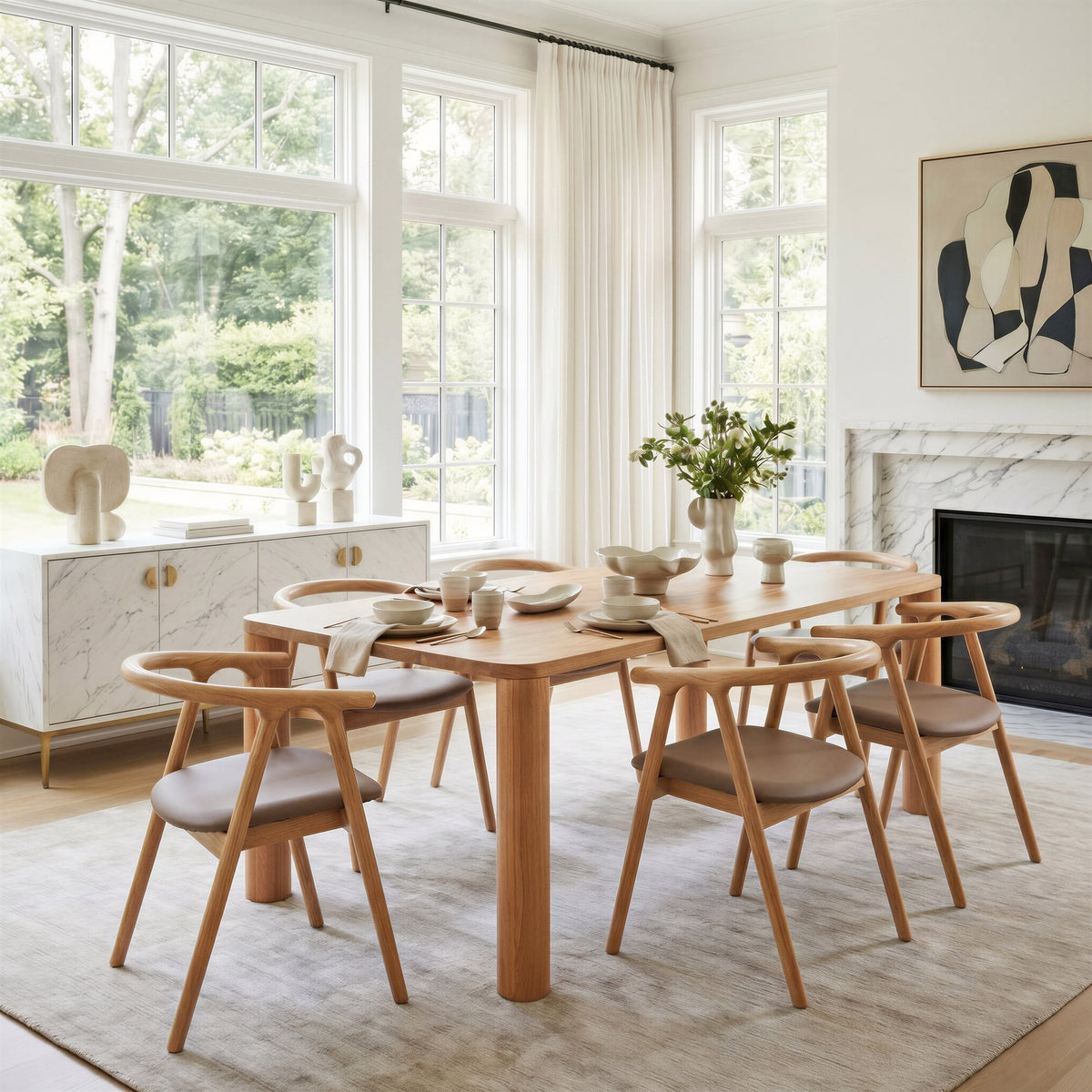 Eazy Dining Table in Natural