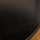Thackery Round Ottoman Coffee Table – Brown Faux Fur, 30.9" Black Metal Legs – view 15