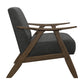 Thaddeus Dark Gray Solid Wood Accent Chair – 32"W Accent Chair – view 3
