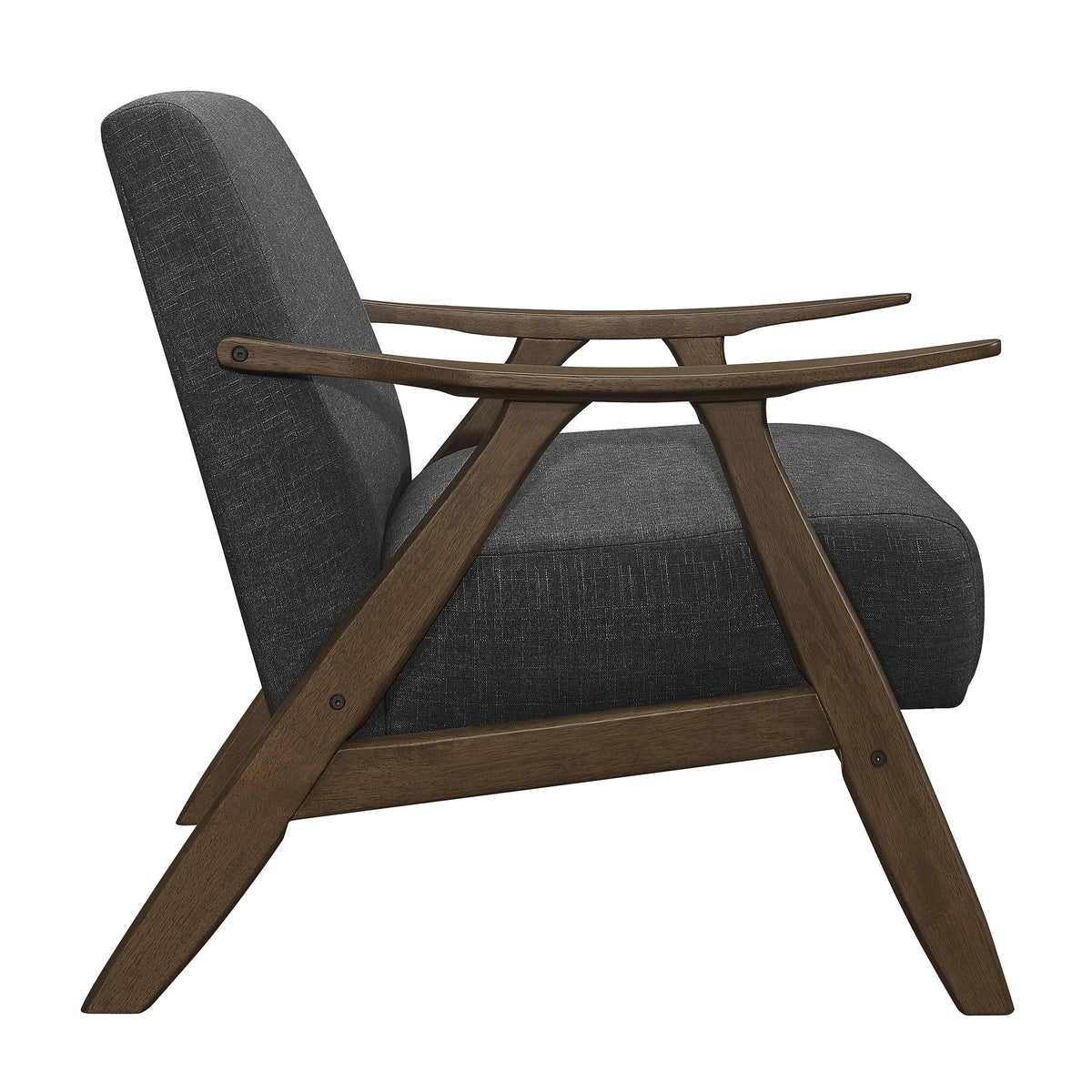 Thaddeus Dark Gray Solid Wood Accent Chair – 32"W Accent Chair – view 3
