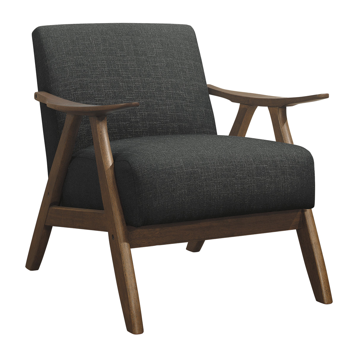 Thaddeus Dark Gray Solid Wood Accent Chair – 32"W Accent Chair – view 5