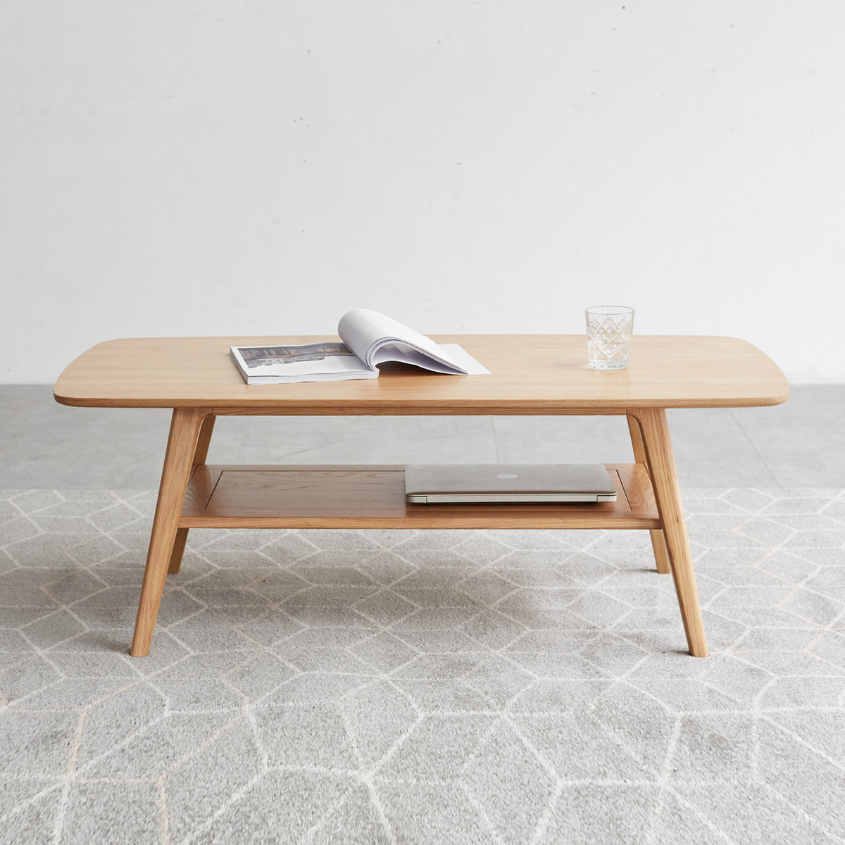 Thessaly Oak Solid Wood Coffee Table – 39.4" Coffee Table – view 3