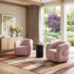 Refine Pink Tweed Swivel Chair
