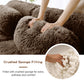 Tobias chocolate plush modular sofa