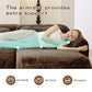 Tobias chocolate plush modular sofa