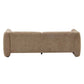 Tonson Boucle Sofa – 83” Curved Wave 3-Seater Sofa (3 Colors, Modern Sculptural Design) back view.