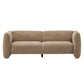 Tonson Boucle Sofa – 83” Curved Wave 3-Seater Sofa (3 Colors, Modern Sculptural Design) in soft boucle upholstery.
