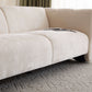 Tonson Boucle Sofa – 83” Curved Wave 3-Seater Sofa (3 Colors, Modern Sculptural Design) close-up view.