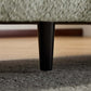 Tonson Boucle Sofa – 83” Curved Wave 3-Seater Sofa (3 Colors, Modern Sculptural Design) leg detail on plush upholstery.