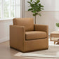Darien Top-Grain Buffalo Leather Chair in a stylish living room setting with natural light.