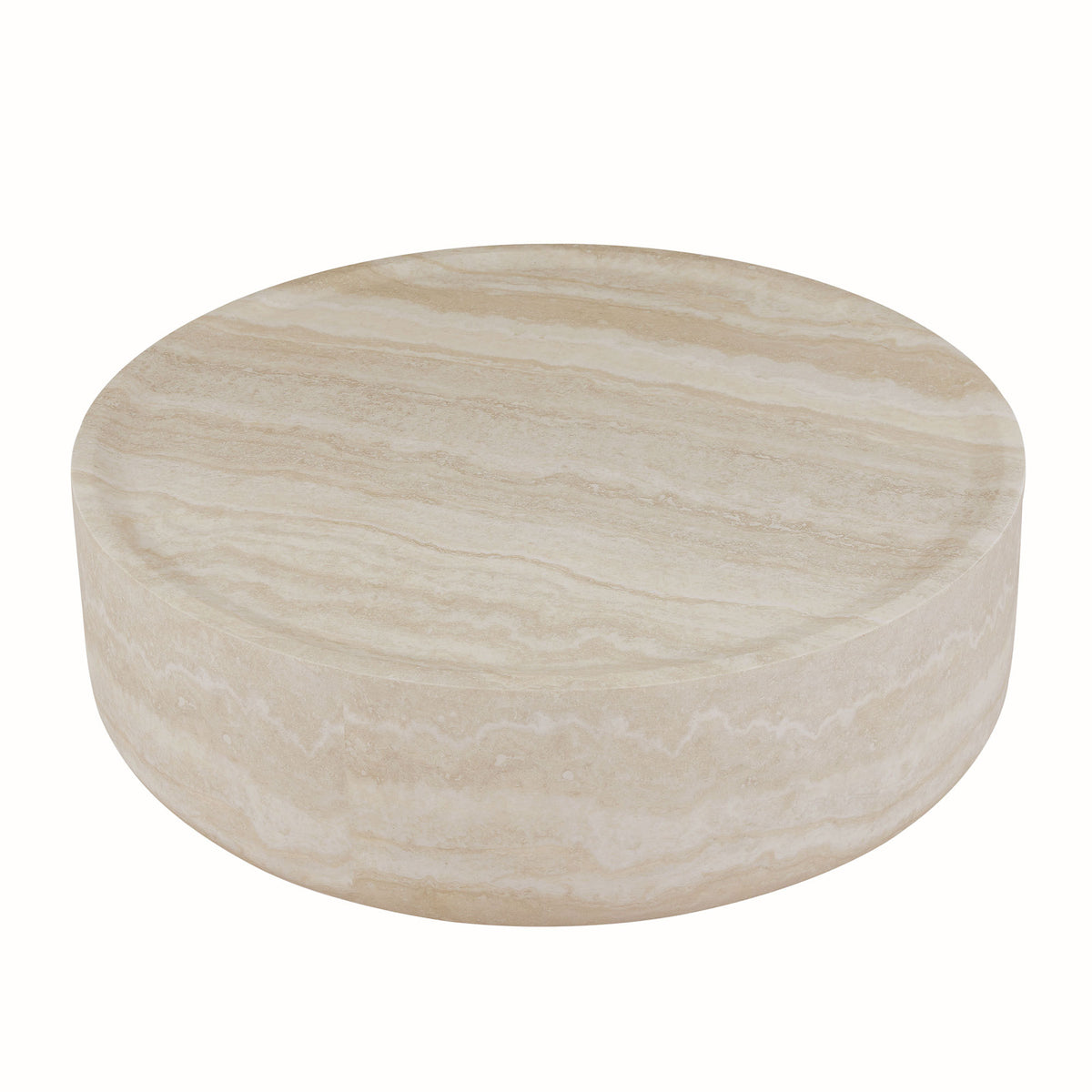 Torin Marble Fiberglass Coffee Table – 31.49" Round Coffee Table – view 11
