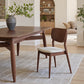 Kellua Dining Chair (Set of 2) in Beige & Walnut