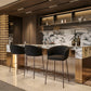 Essen Barstool in Black & Bronze