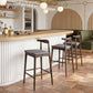 Tuzka Gray & Espresso Barstool (Set of 2)